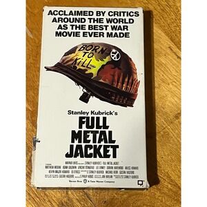 FULL METAL JACKET VHS Stanley Kubrick War Movie R Rated Warner Bros Classic